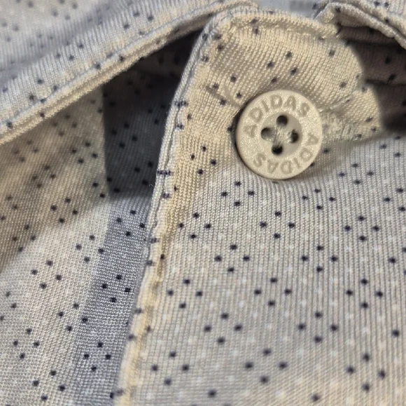 Adidas Golf DryFit Short Sleeve Polo Shirt with Geometric Pattern - Picture 16 of 16